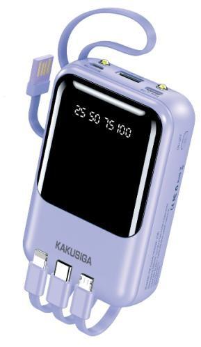 KAKUSIGA KSC-1095 Four-wire Lighting Power Bank-10000mAh
