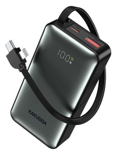 KAKUSIGA KSC-1099 22.5W+PD20W fully compatible mobile power bank with wire (10000mAh)