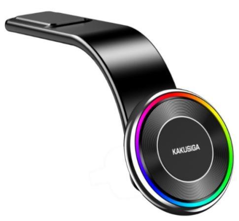 KAKUSIGA KSC-1179 soft aluminum magnetic car wireless charging phone holder (center console)