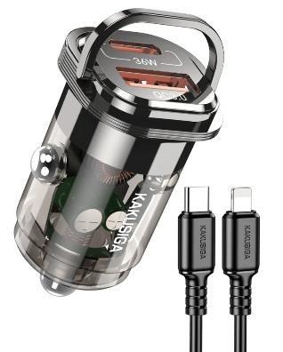 KAKUSIGA KSC-1193 PD36W+QC3.0 car charger (Type-C to Lightning)