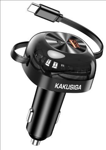 KAKUSIGA KSC-1203 60W telescopic car charger