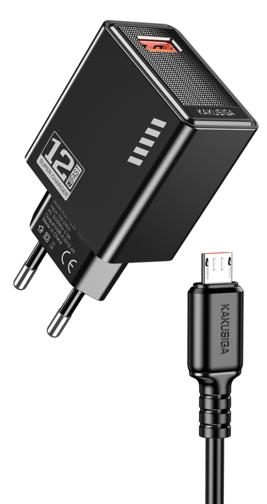 KAKUSIGA KSC-1236 single port charger set Private Model (EU) Lightning (Separated Packing) 400PCS/Carton Per Color