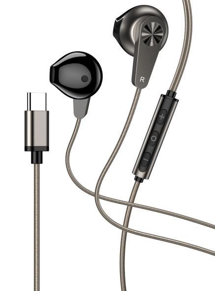 KAKUSIGA KSC-1324 Type-C metal universal digital earphone with mic
