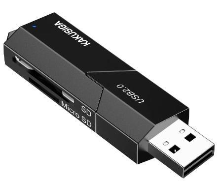 KAKUSIGA KSC-1411 USB2.0 card reader (2 in 1)