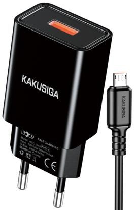 KAKUSIGA KSC-1644 Single Port Charger Set (EU)(Lightning)