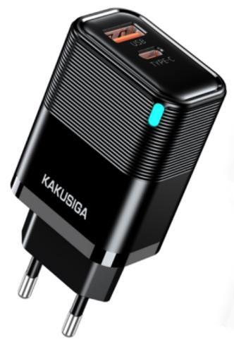 KAKUSIGA KSC-1685 PD30W+QC3.0 Custom-Made Charger with LED (EU)