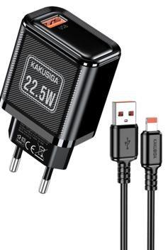 KAKUSIGA KSC-1694 22.5W Private Mold Charger Set (EU) Lightning