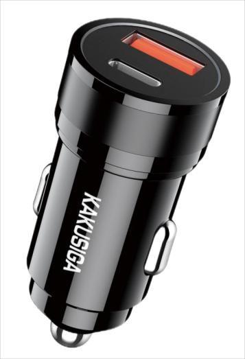 KAKUSIGA KSC-1972 60W dual-port (1C1A) car charger