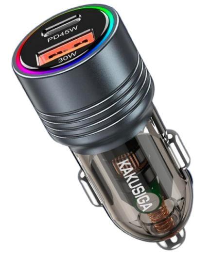 KAKUSIGA KSC-1989 75W dual-port (1C1A) car charger