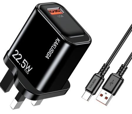 KAKUSIGA KSC-2210 22.5W Private Mold Charger Set (UK) Lightning