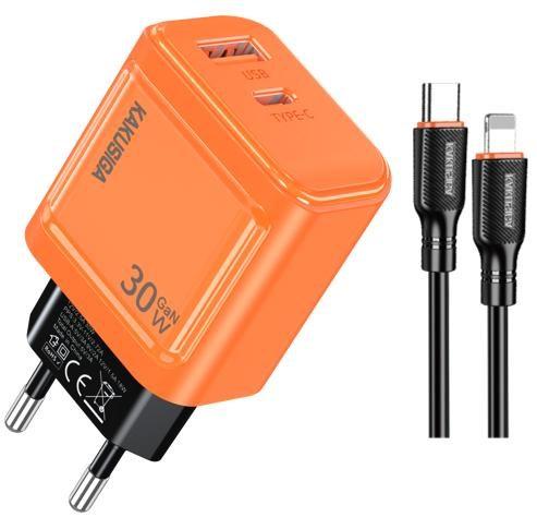 KAKUSIGA KSC-2221 PD30W + QC3.0 Private Mold Charger (EU) Type-C to Lightning