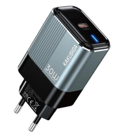 KAKUSIGA KSC-2229 PD 30W Metal Charger Private Mold with LED (EU)