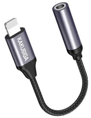 KAKUSIGA KSC-428 2 in 1 short audio converter (Lightning)