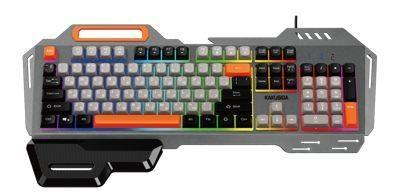 KAKUSIGA KSC-870 Проводная металличес кая игровая клавиатура с подсветкой (русская версия)