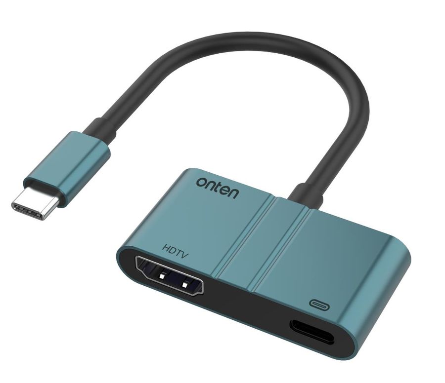 ONTEN OTN-9592A 2-in-1 USB-C to HDMI PD female to