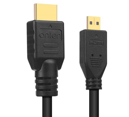 ONTEN OTN-HD102 4K30hz HDMI to Micro HDMI Male to Male Cable