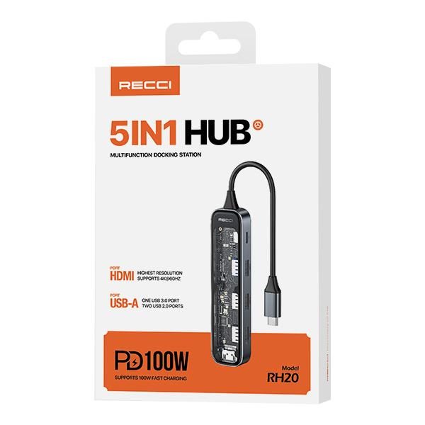 RECCI RH20 5 in 1 Hub