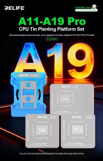 Pro) RELIFE RL-601MA CPU Repair Fixture Set/IP