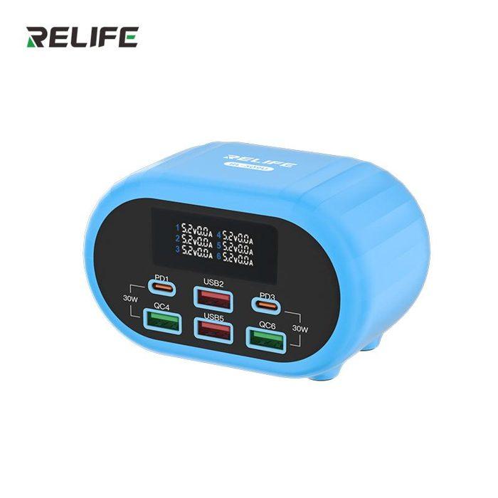 RELIFE RL-309U Smart 6- port charger/Blue