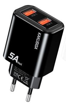 KAKUSIGA KSC-1655 Dual-Port Custom-Molded Charger (EU)