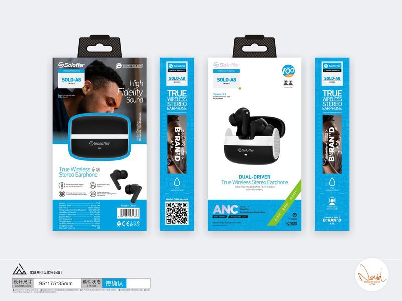 SOLOFFER SOLO-A8 Bluetooth earphones